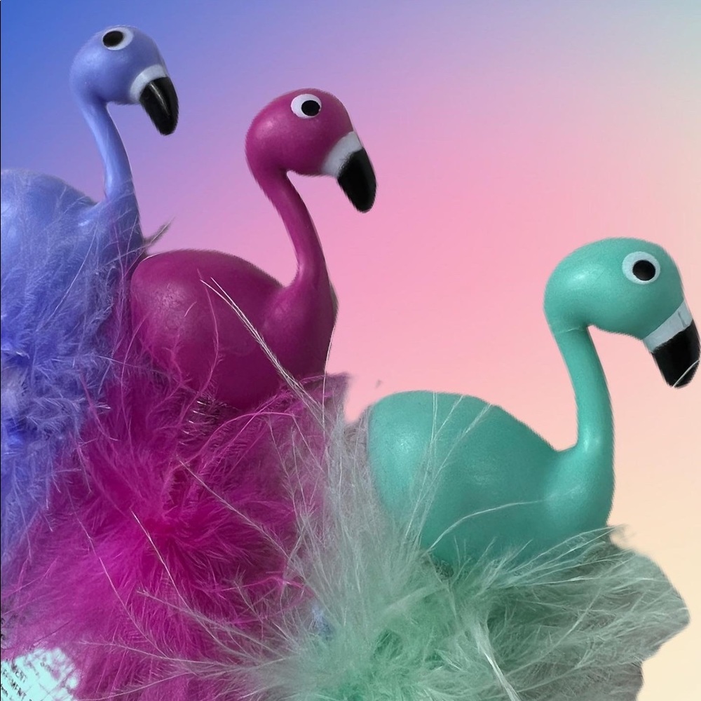 Flamingo pen set of 3